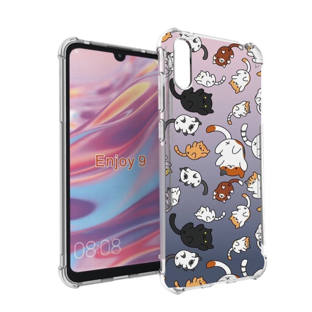 

Чехол бампер MyPads Котики-летают для Huawei Enjoy 9, Прозрачный, Tocco