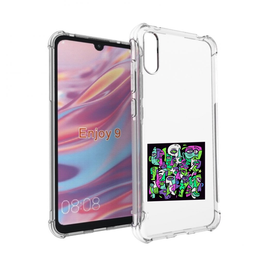 

Чехол бампер MyPads Кривой эфир ATL для Huawei Enjoy 9, Прозрачный, Tocco