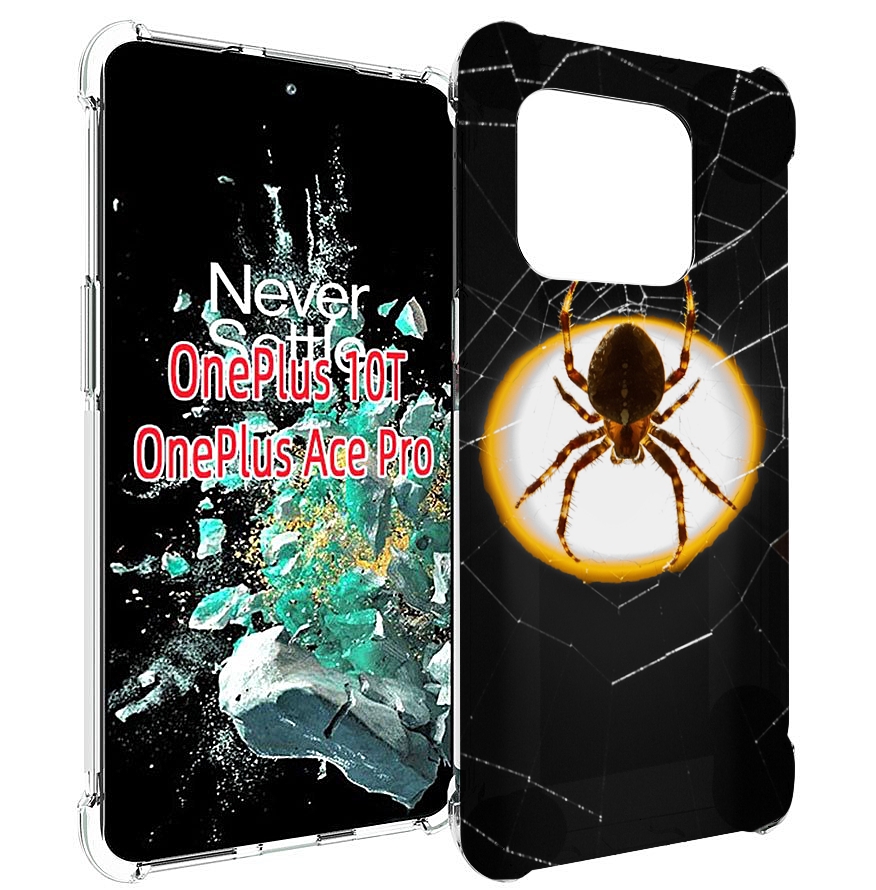 

Чехол MyPads паук-с-паутинкой для OnePlus 10T, Прозрачный, Tocco
