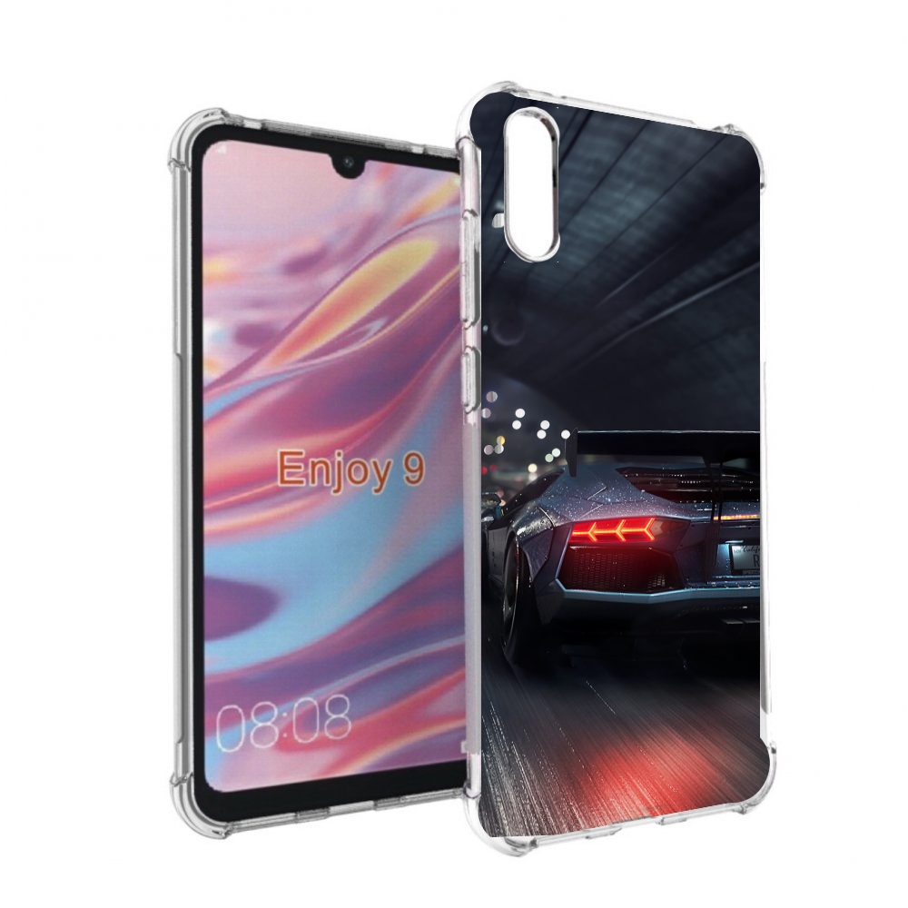 

Чехол бампер MyPads Ламба мужской для Huawei Enjoy 9, Прозрачный, Tocco
