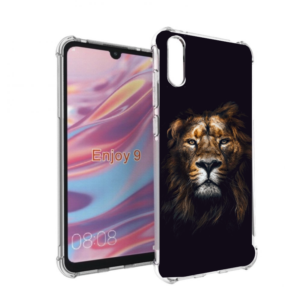 

Чехол бампер MyPads Лев-в-тени мужской для Huawei Enjoy 9, Прозрачный, Tocco