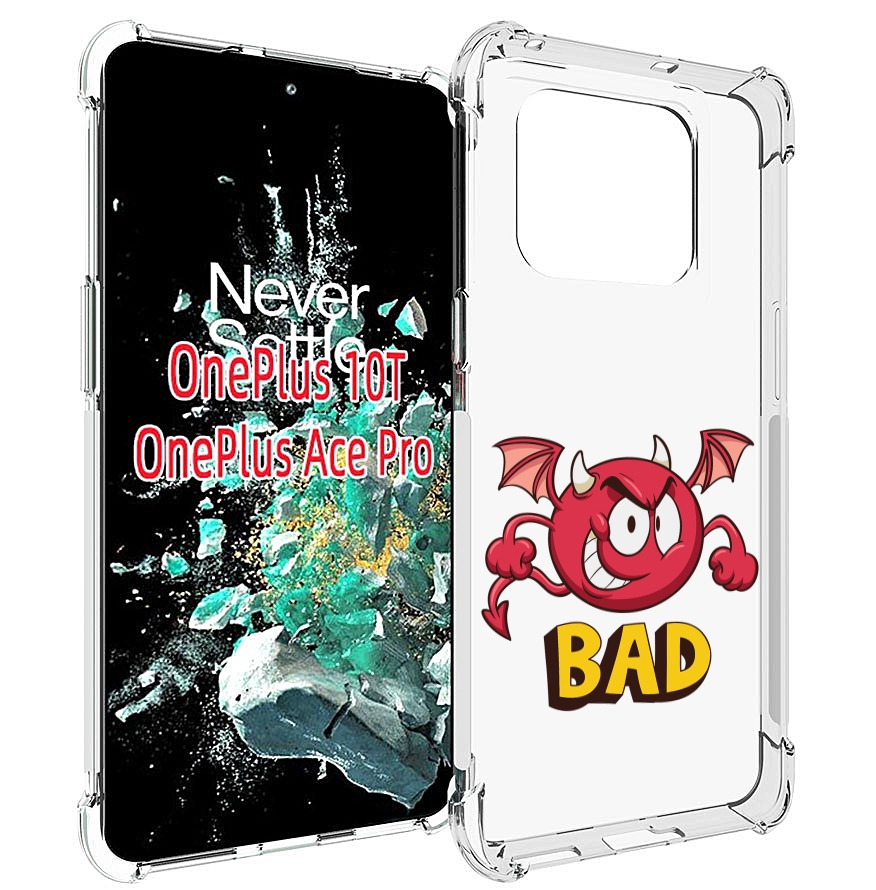 

Чехол MyPads плохой для OnePlus 10T, Прозрачный, Tocco
