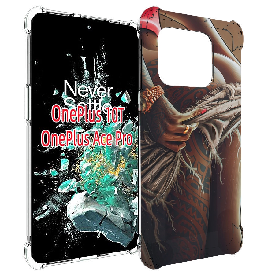 

Чехол MyPads полуголая девушка фотография женский для OnePlus 10T, Прозрачный, Tocco