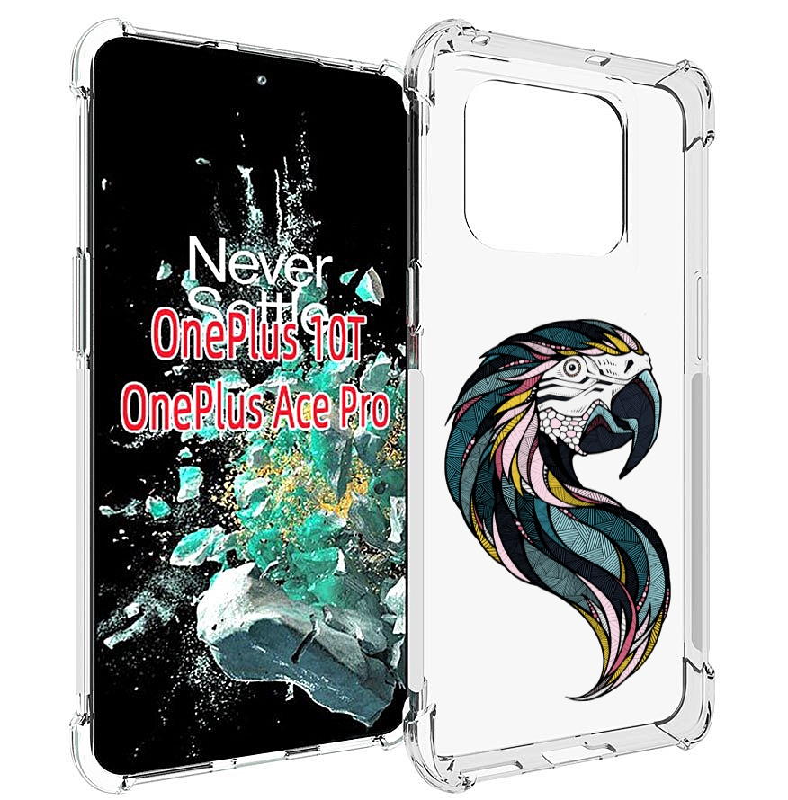 

Чехол MyPads полупопугай для OnePlus 10T, Прозрачный, Tocco