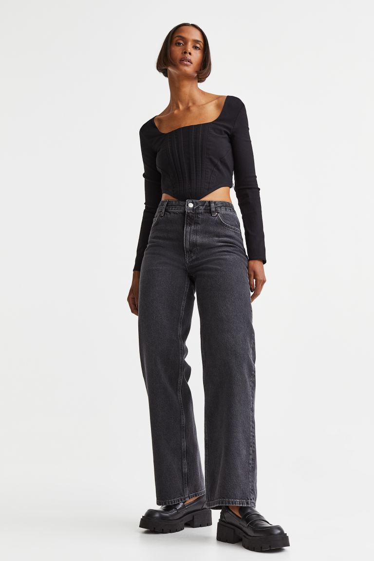 

Джинсы женские H&M 1101656002 серые 40 EU (доставка из-за рубежа), Серый, 1101656002