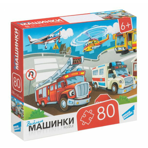 Пазл Dream Makers Машинки 80 деталей 274₽