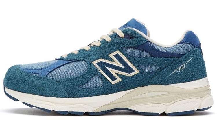 

Кроссовки унисекс New Balance levis NB 990 V3 синие 40.5 EU, Синий, levis x New Balance NB 990 V3