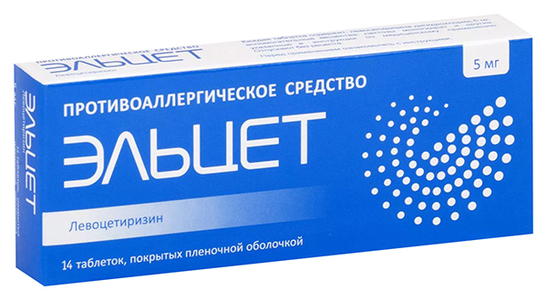 Купить Эльцет таблетки 5 мг 14 шт., Оболенское ФП