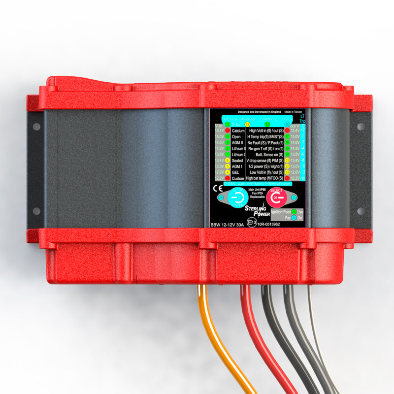 зарядное устройство Sterling Power DC-DC CHARGER Waterproof 12/24 30 А водонепроницаемое.