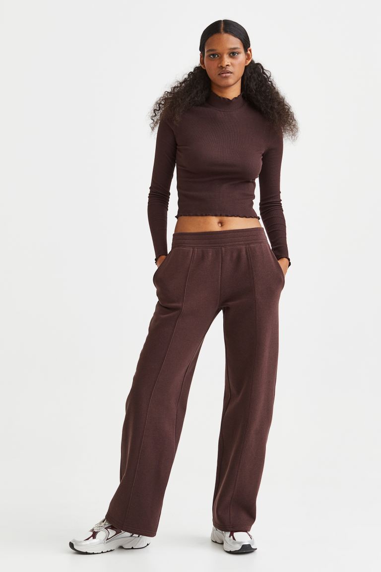 

Брюки женские H&M 1101778004 коричневые L (доставка из-за рубежа), 1101778004