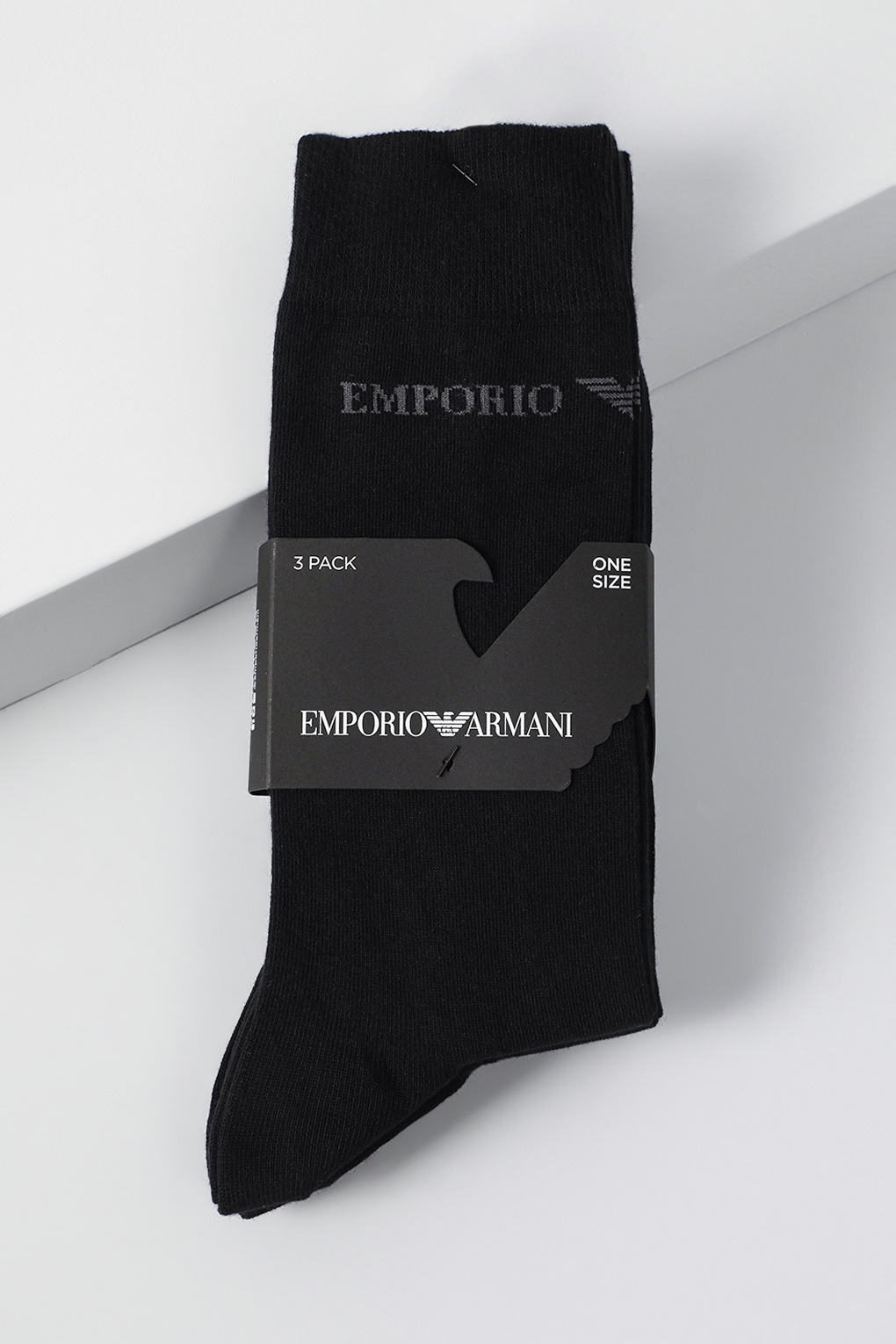 

Комплект носков мужских Emporio Armani 302402 3F254 черных, Черный, 302402 3F254