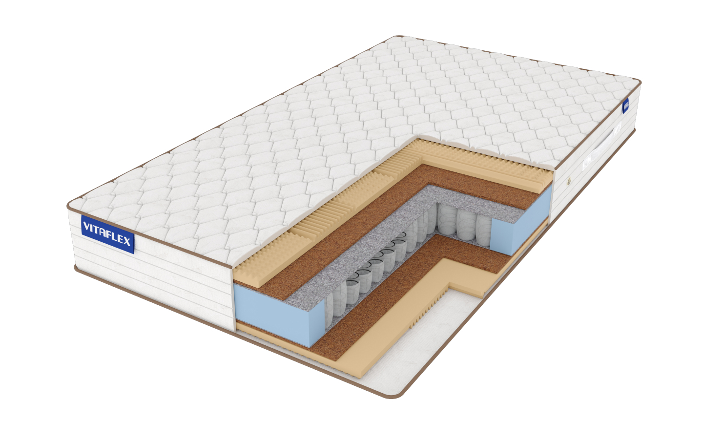 

Матрас Vitaflex Easy-Hard Relax S500 160х195, Белый, Easy-Hard Relax S500