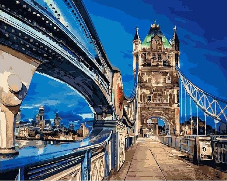 

Картина по номерам ВанГогВоМне Тауэрский мост в Лондоне, 40x50, Тауэрский мост в Лондоне