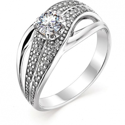 

Кольцо с 39 фианитами из серебра р. 19 Алкор серебро 01-0819_00КЦ-00, 01-0819_00КЦ-00