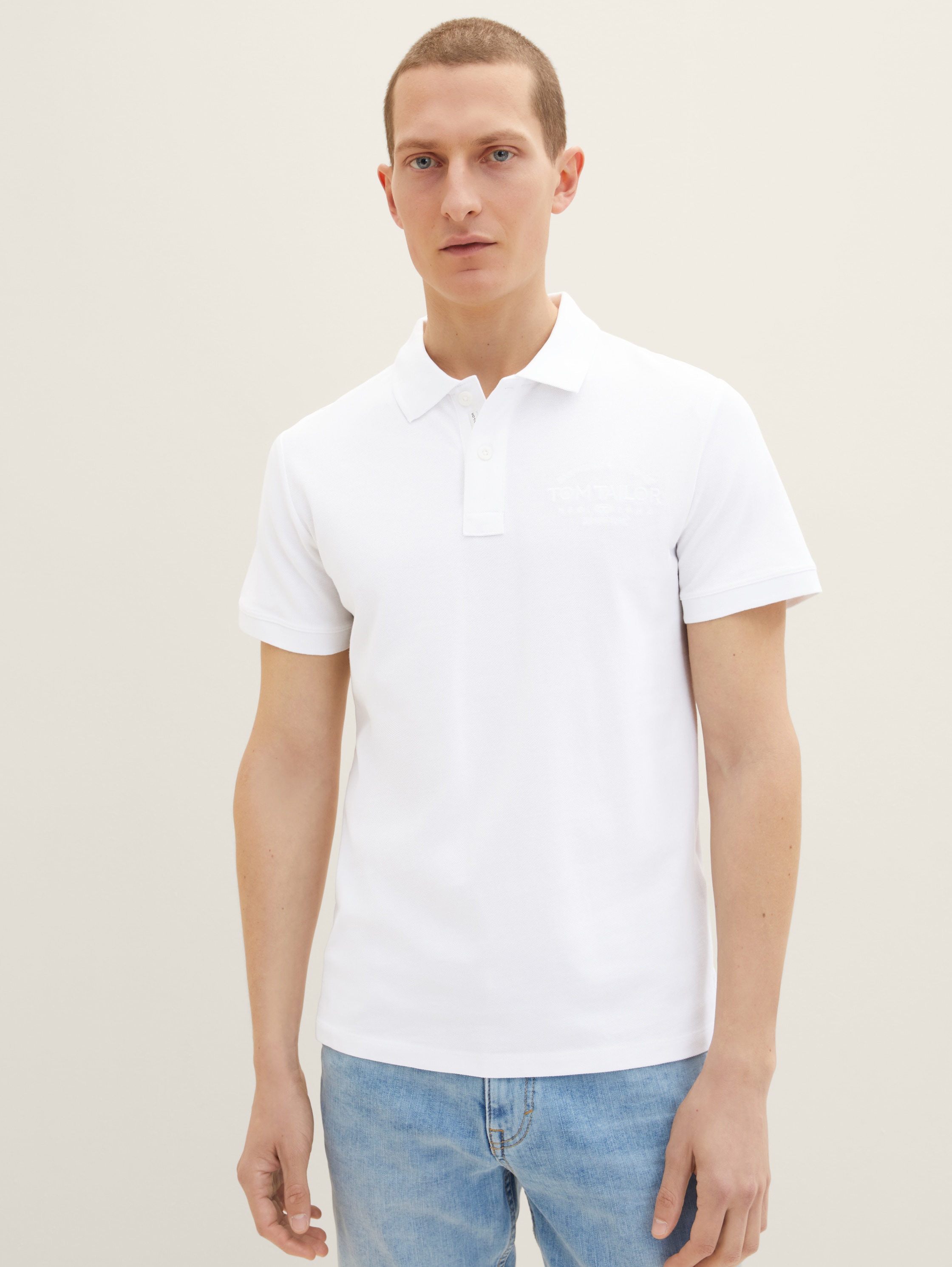 

Футболка мужская TOM TAILOR 1036960 белая XL, 1036960