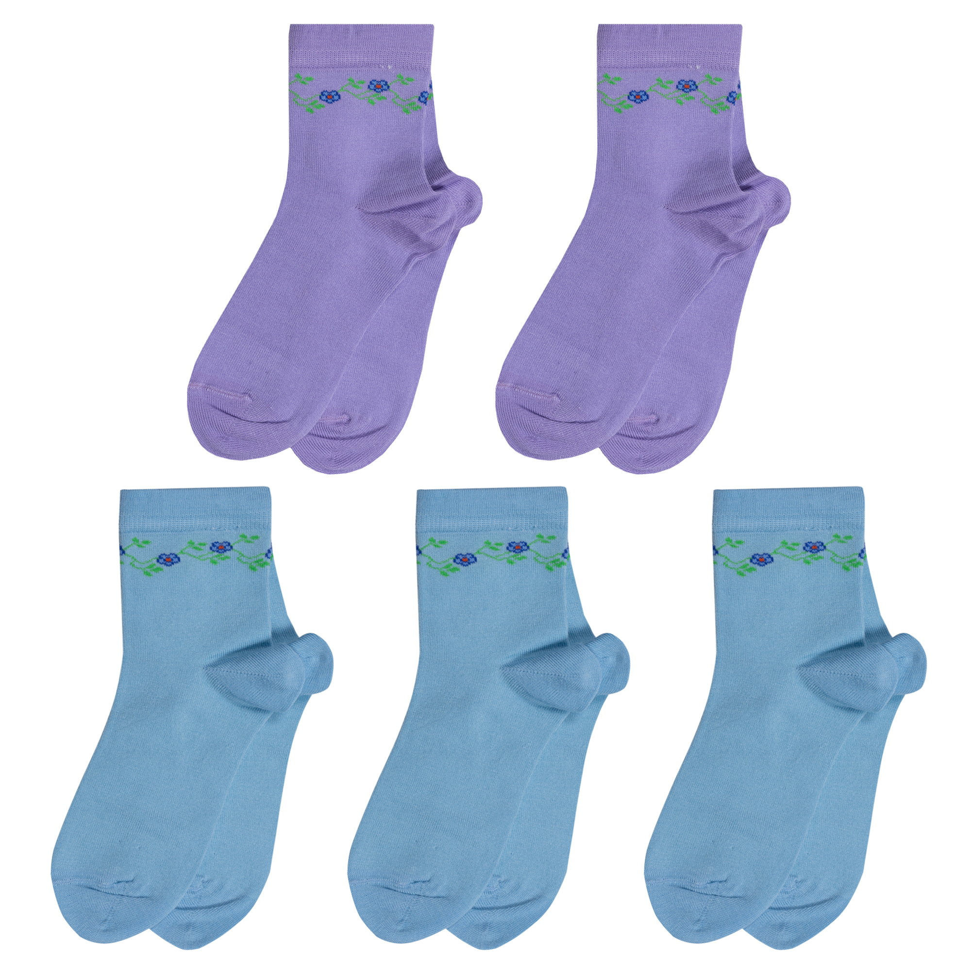 Носки детские LorenzLine 5-Л59, фиолетовый; голубой, 16-18