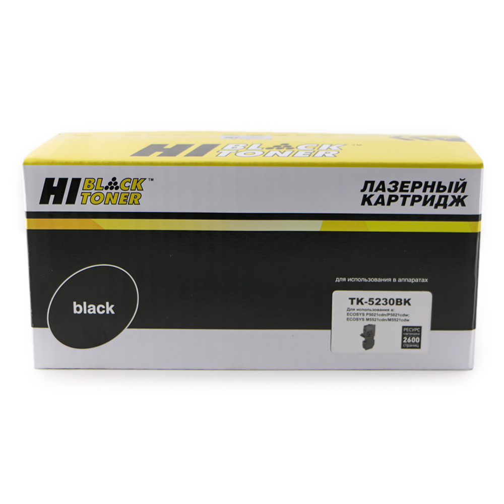 

Тонер-картридж для лазерного принтера Hi-Black HB-TK-5230Bk Black, совместимый, Черный