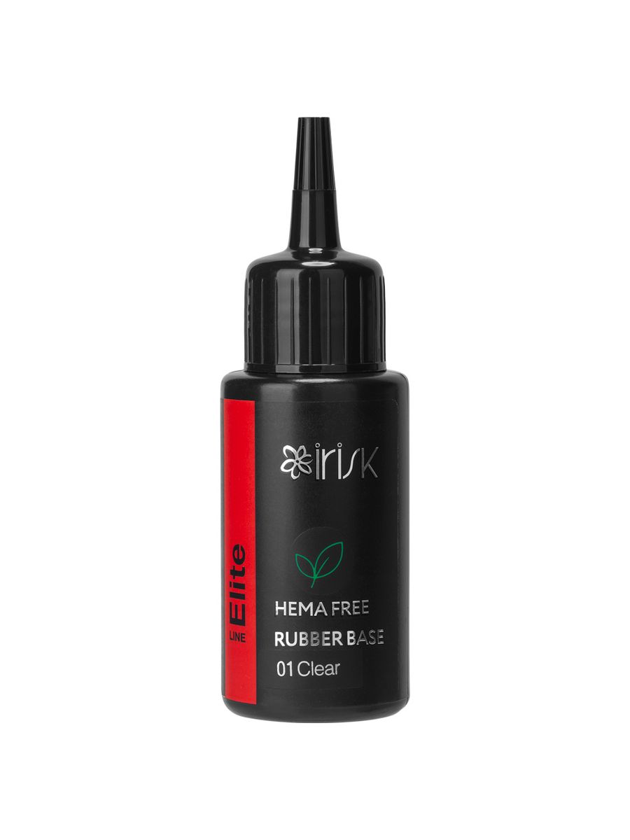 

База для гель-лака Irisk каучуковая Elite Hema Free Rubber Base, 50мл, (01 Clear), IR-4680379270530