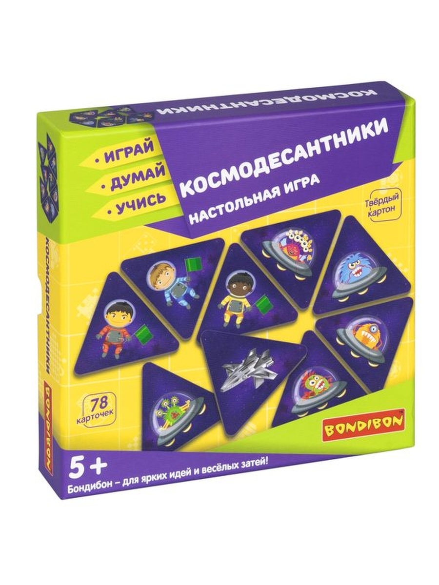 фото Настольная игра bondibon играй думай учись космодесантники