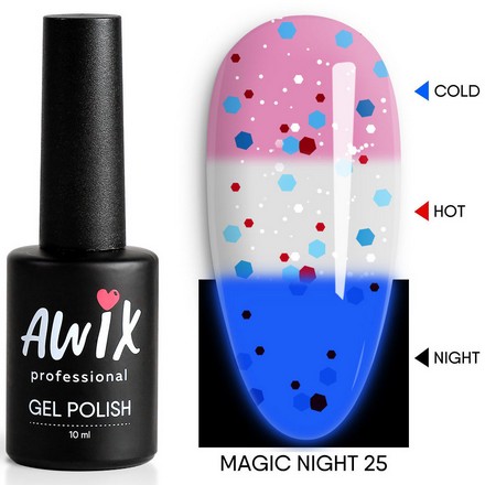 

AWIX Professional, Гель-лак Magic Night №25