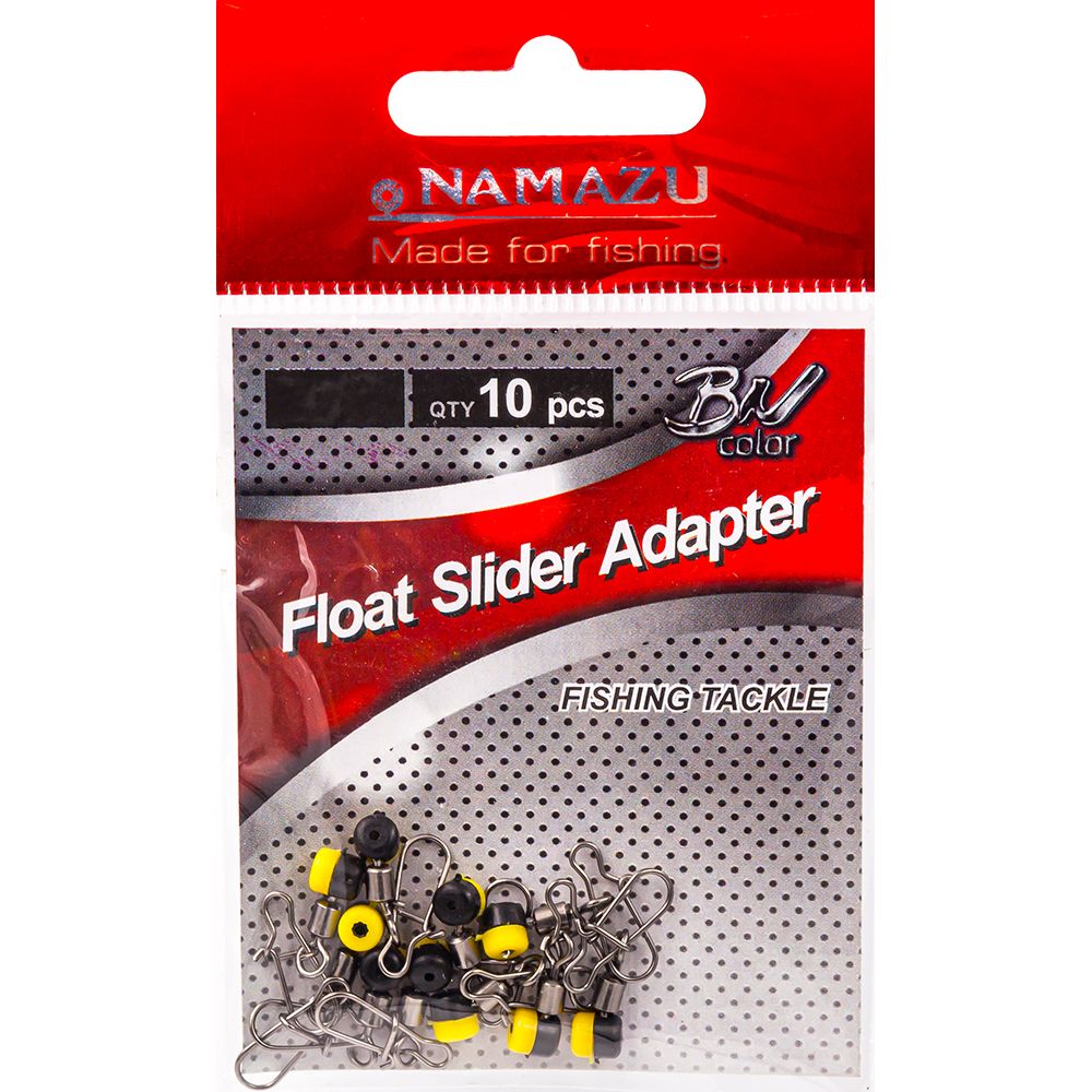 Крепеж для скользящего поплавка Namazu FLOAT SLIDER ADAPTER, цв. BN, р. S (уп.10 шт)