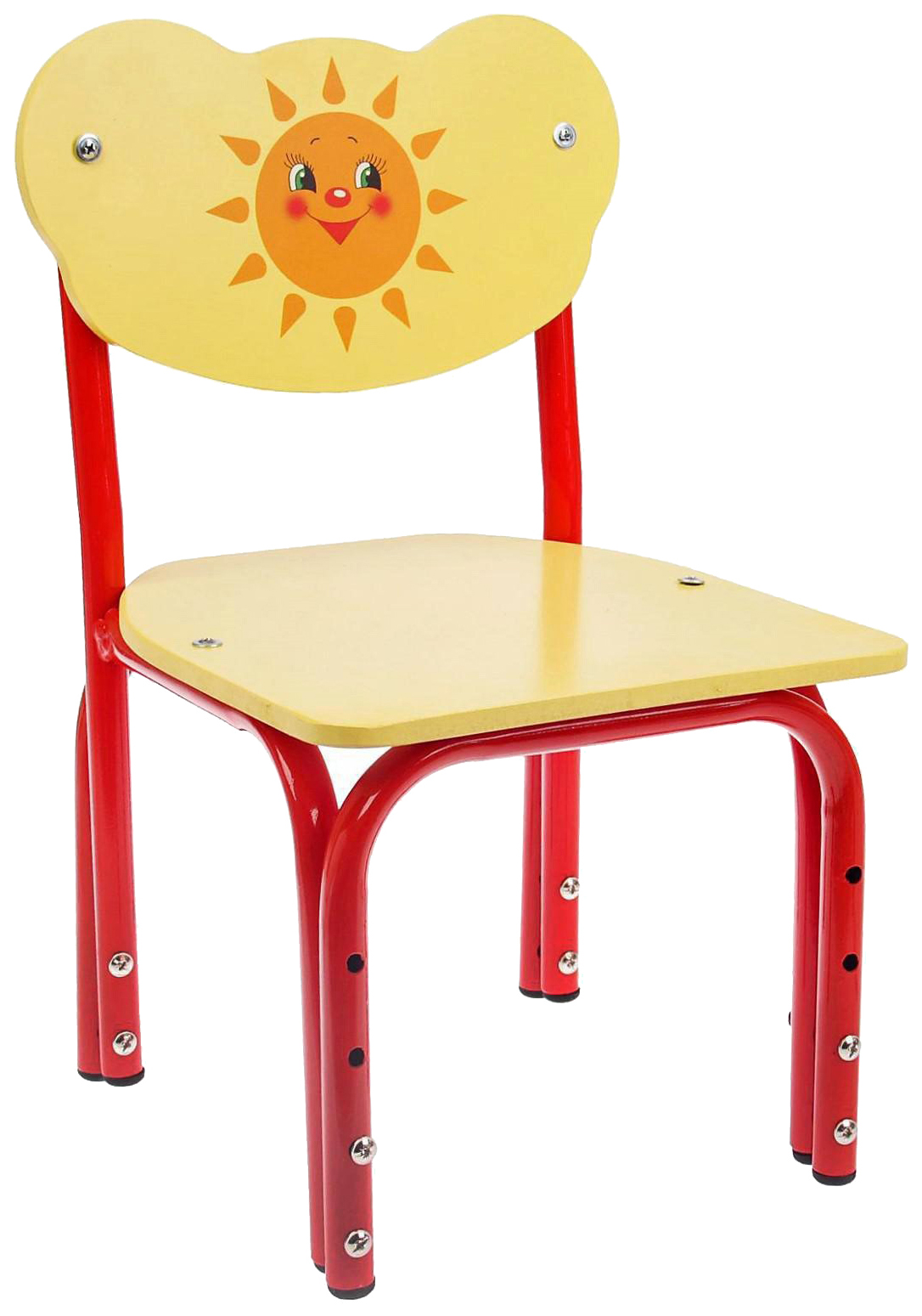 Детский стул Кузя. Солнышко, регулируемый, разборный растущий стул друг кузя коричневый