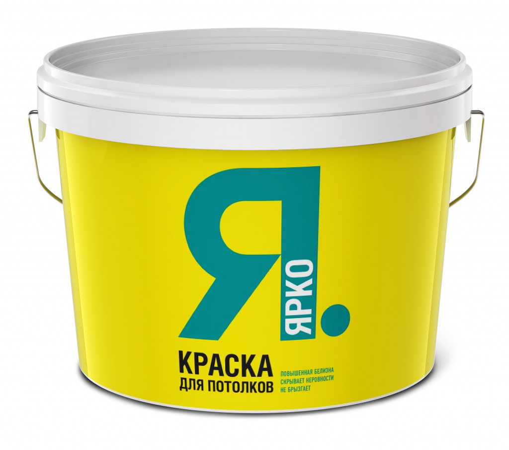 Краска Ярко для потолков, белая, 14 кг