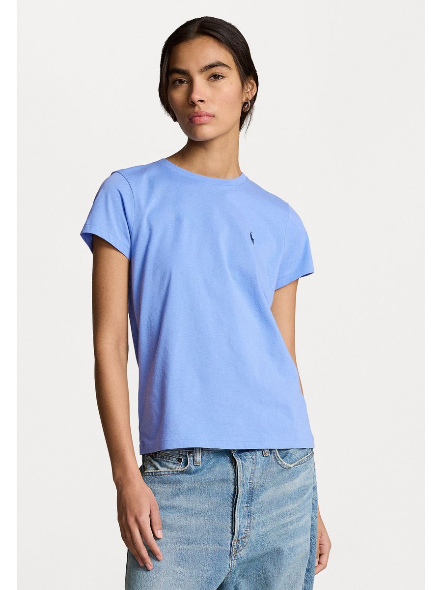 

Футболка женская Polo Ralph Lauren PO221D0DY синяя S, Синий, PO221D0DY
