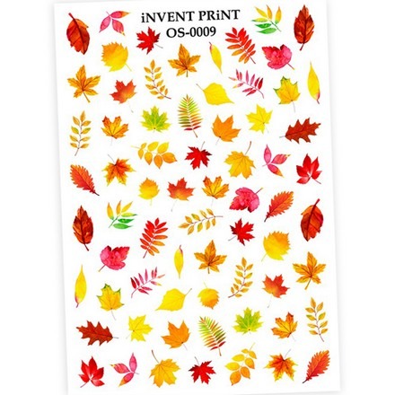 

Набор, iNVENT PRiNT, Слайдер-дизайн «Осень. Веточки. Листья» №OS-09, 3 шт., Желтый;оранжевый;красный