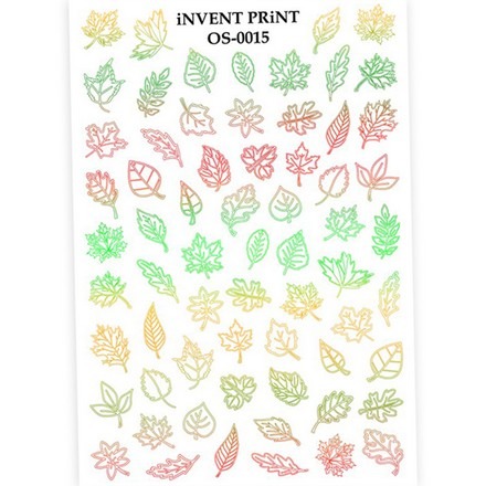 

Набор, iNVENT PRiNT, Слайдер-дизайн «Осень. Веточки. Листья» №OS-15, 3 шт., Красный;желтый;зеленый