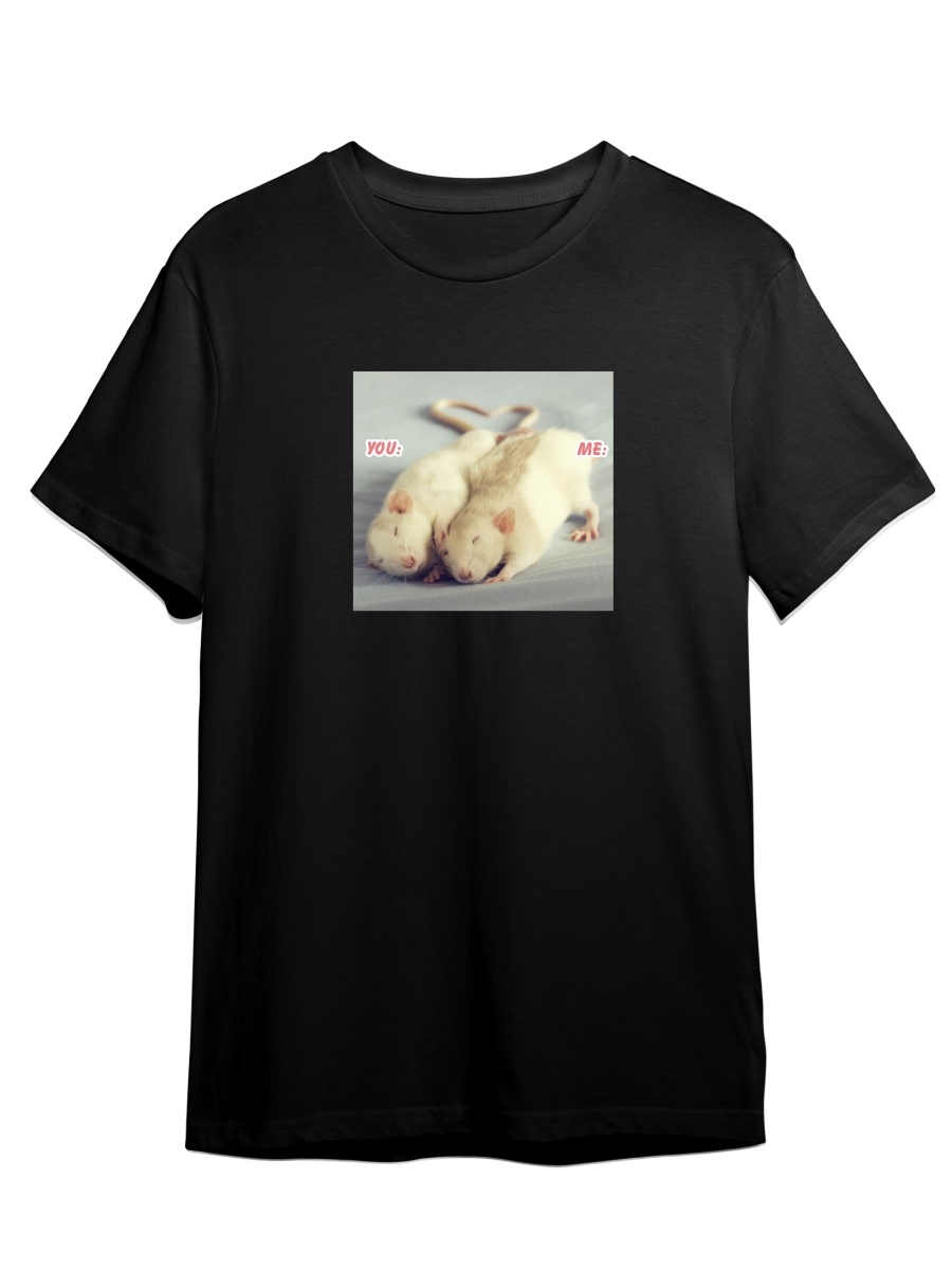 

Футболка унисекс СувенирShop Крыса/Мышь/Rat/Mouse 9 черная 2XL (52-54), Черный, "Крыса/Мышь/Rat/Mouse" 9