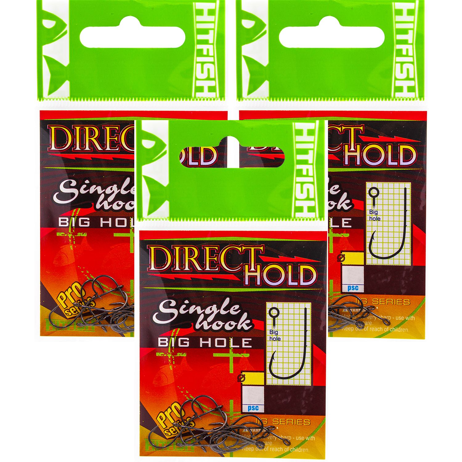 

Крючки HitFish DIRECT HOLD Single Hook #06 (42 шт/3уп), Черный, direct hold HF NeW