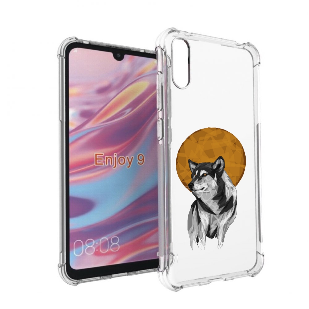 

Чехол бампер MyPads Лунный волк для Huawei Enjoy 9, Прозрачный, Tocco