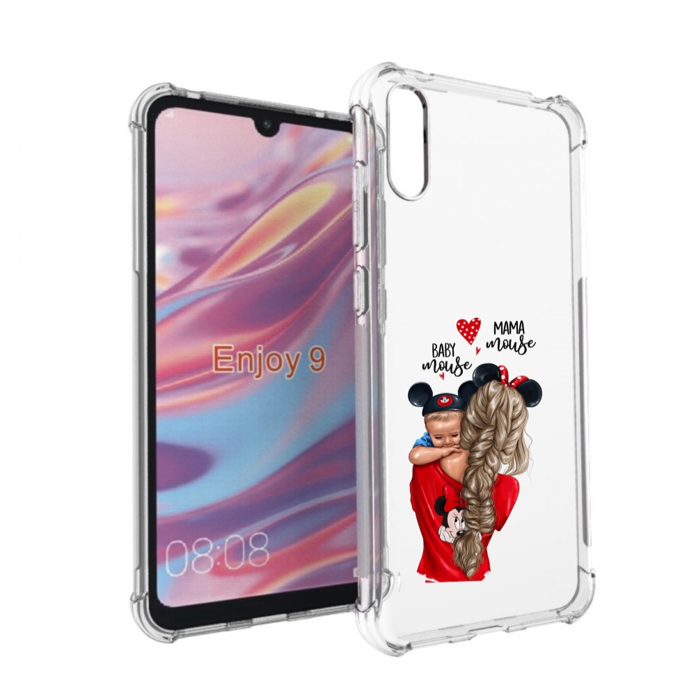 

Чехол бампер MyPads Мама-маус женский для Huawei Enjoy 9, Прозрачный, Tocco