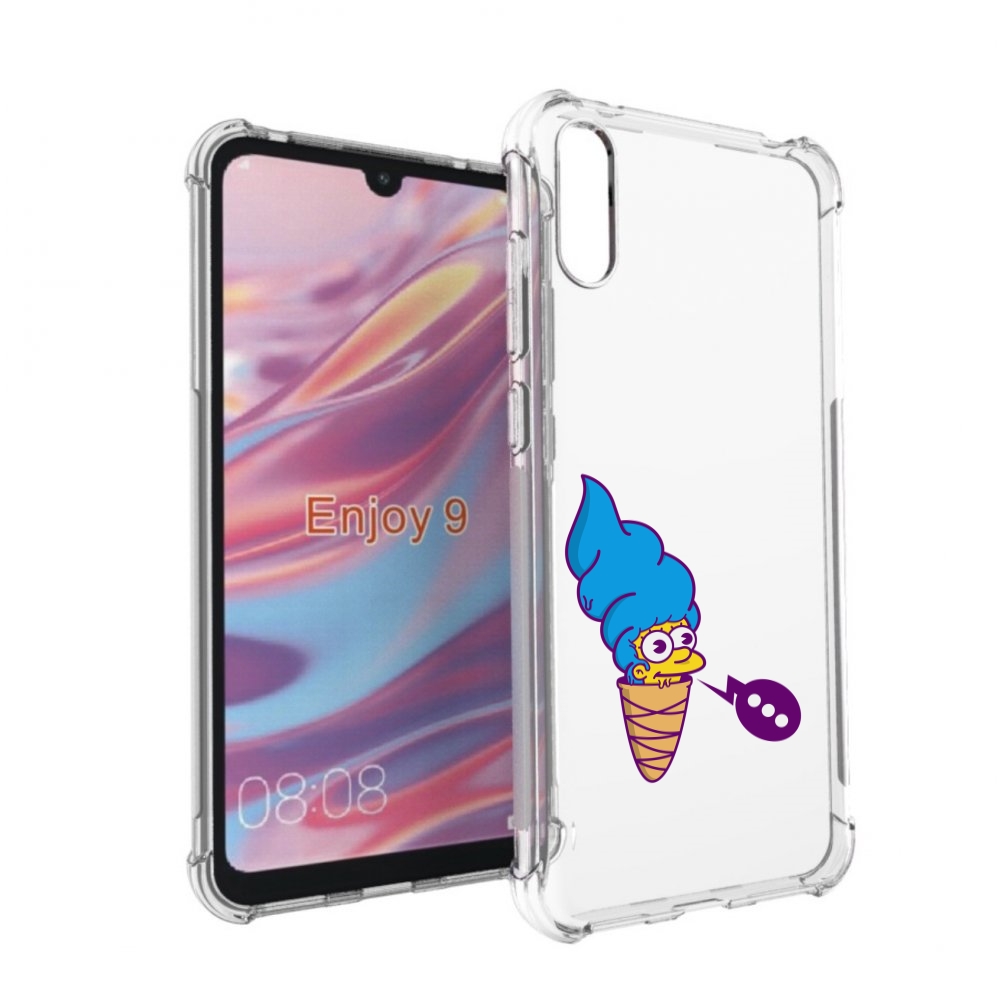 

Чехол бампер MyPads Мардж-рожок для Huawei Enjoy 9, Прозрачный, Tocco