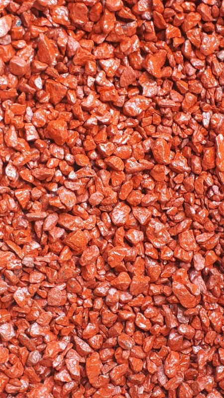 фото Щебень гранитный искусственно окрашенный красный 1кг. фракция 5-10мм пк пакполимер