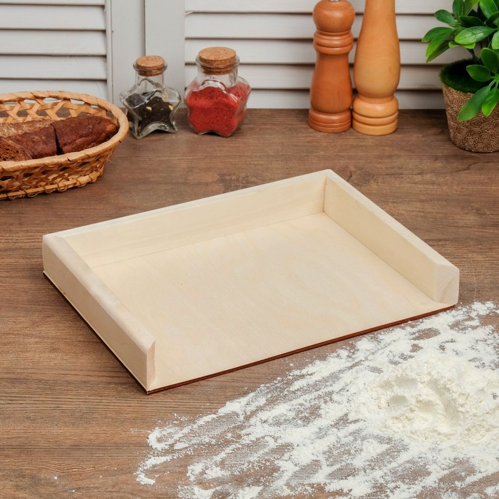 

Доска для пельменей 30x22x4 см, Бежевый