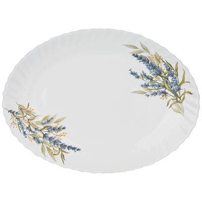 

Блюдо овальное Agness Lavender Field 34х26х3 см, 598-062