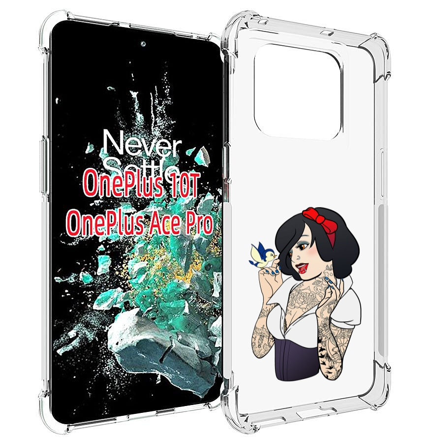 

Чехол MyPads принцесса-тату женский для OnePlus 10T, Прозрачный, Tocco