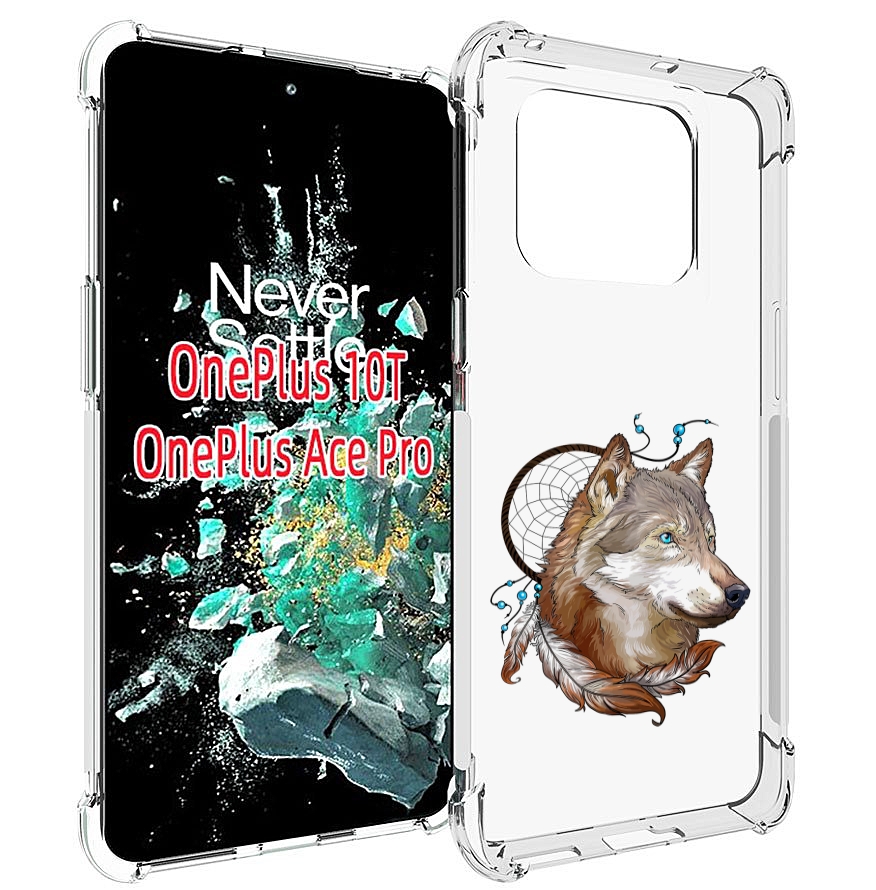 

Чехол MyPads волк и ловец снов для OnePlus 10T, Прозрачный, Tocco