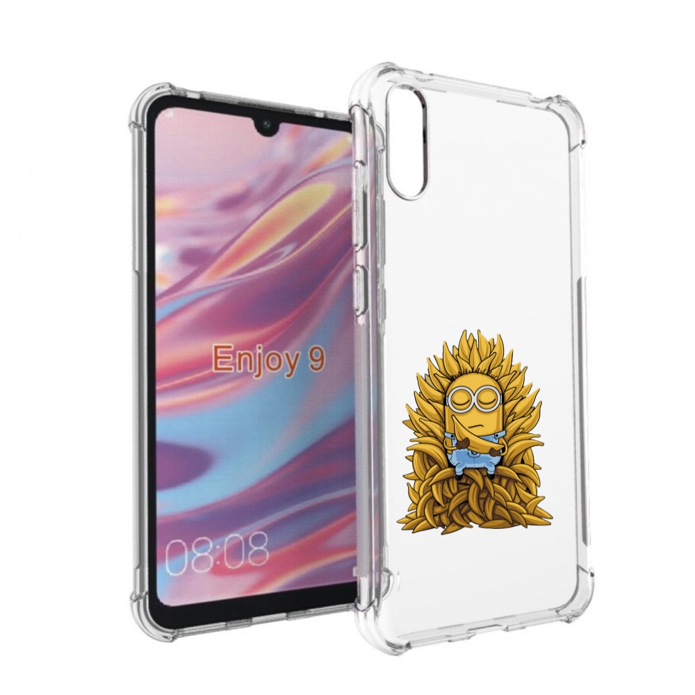

Чехол бампер MyPads Миньон с бананами для Huawei Enjoy 9, Прозрачный, Tocco