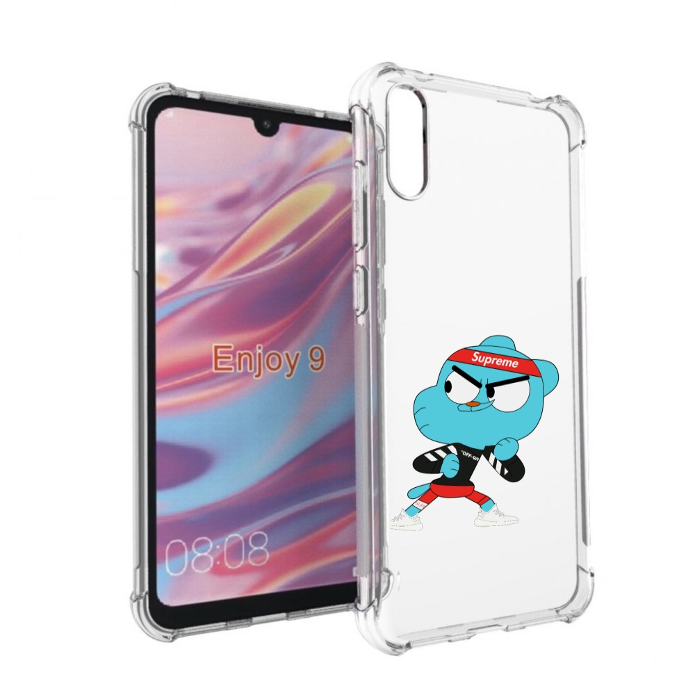 

Чехол бампер MyPads Модный-Гамбол для Huawei Enjoy 9, Прозрачный, Tocco