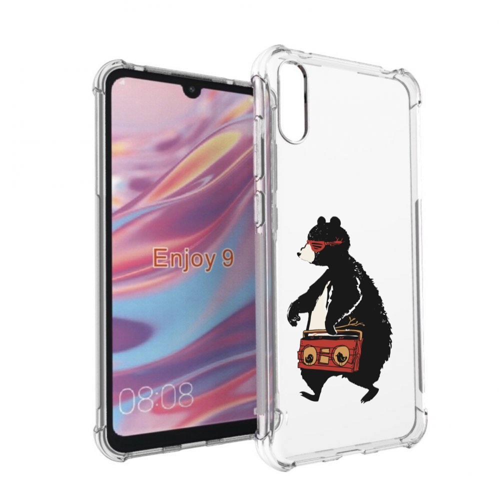 

Чехол бампер MyPads Музыкальный медведь для Huawei Enjoy 9, Прозрачный, Tocco