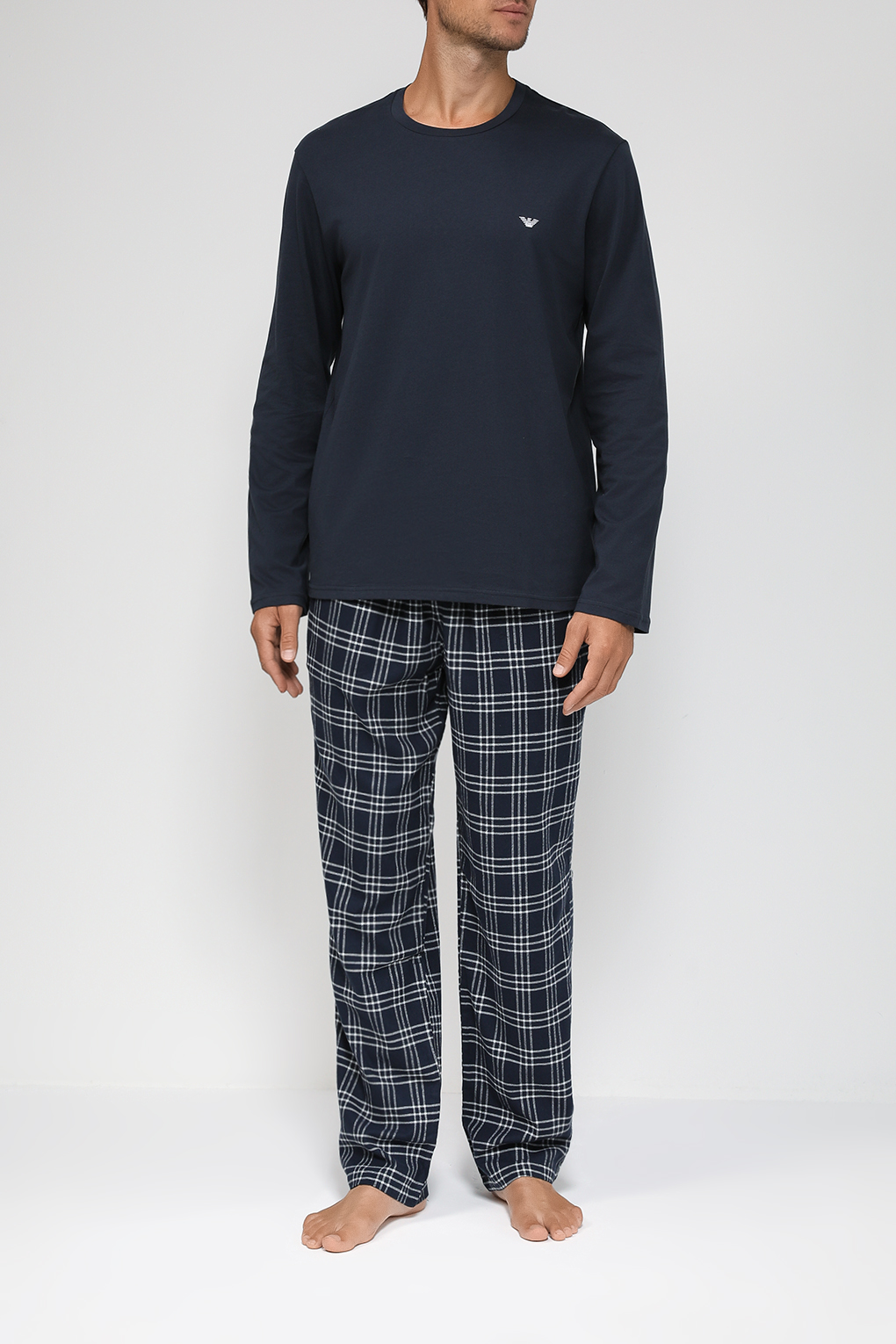 

Пижама мужская Emporio Armani 111860 3F576 синяя XL, Синий, 111860 3F576