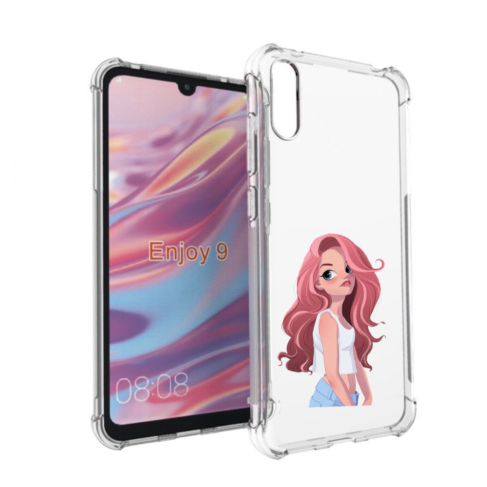 

Чехол бампер MyPads Мультяшный-арт-девушки женский для Huawei En, Прозрачный, Tocco