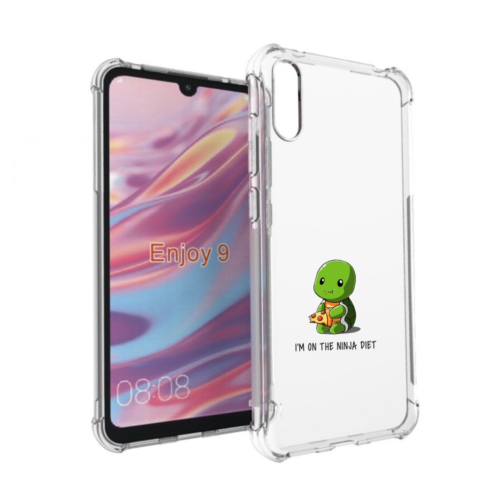 

Чехол бампер MyPads Ниндзя-диета для Huawei Enjoy 9, Прозрачный, Tocco