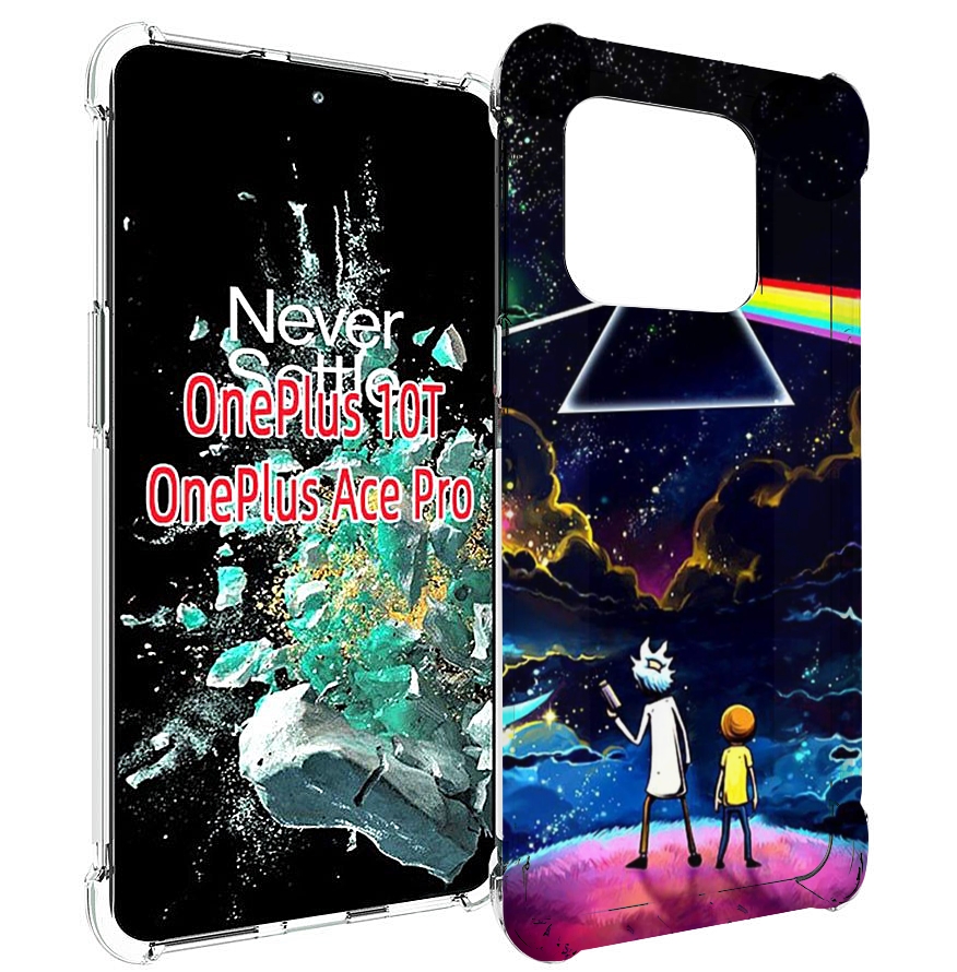 

Чехол MyPads рик и морти в космосе для OnePlus 10T, Прозрачный, Tocco