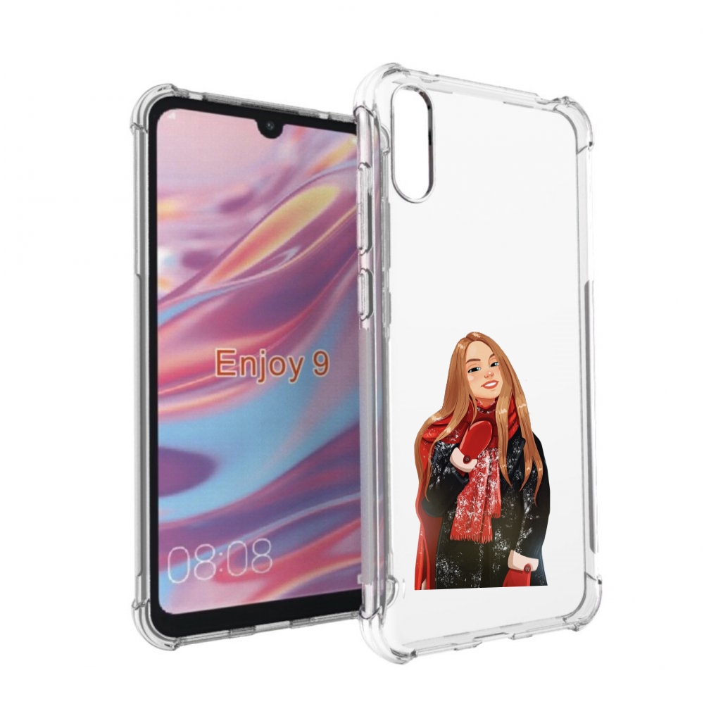 

Чехол бампер MyPads Новогодний-зимний-арт женский для Huawei Enj, Прозрачный, Tocco