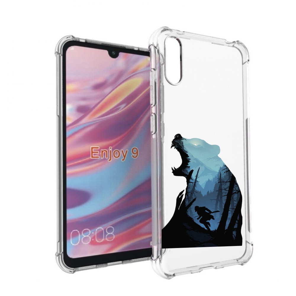

Чехол бампер MyPads Ночной-медведь для Huawei Enjoy 9, Прозрачный, Tocco