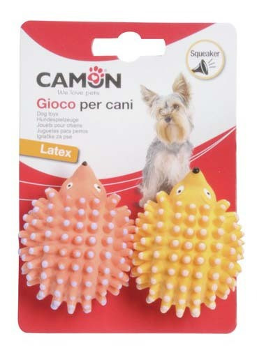 

Игрушка для собак Camon Ежик с пищалкой, латекс, 2 шт
